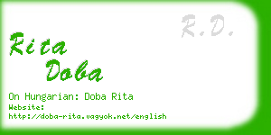 rita doba business card